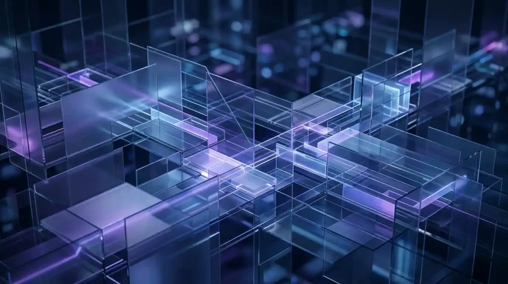 Abstract illustration representing banking-as-a-service and embedded finance